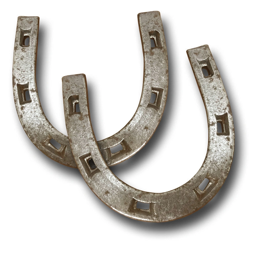 Stalwart Steeds' Shoes: A Pair of Military Horseshoes for Noble Rides.